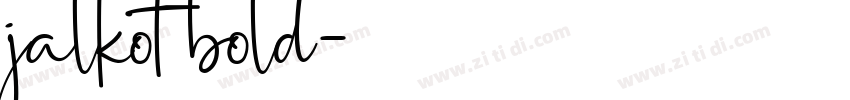 jalkot bold字体转换
